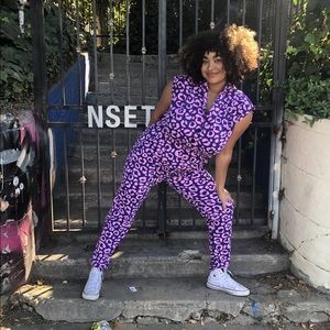 Nooworks Cheetah Magic Suit Jumpsuit XXL